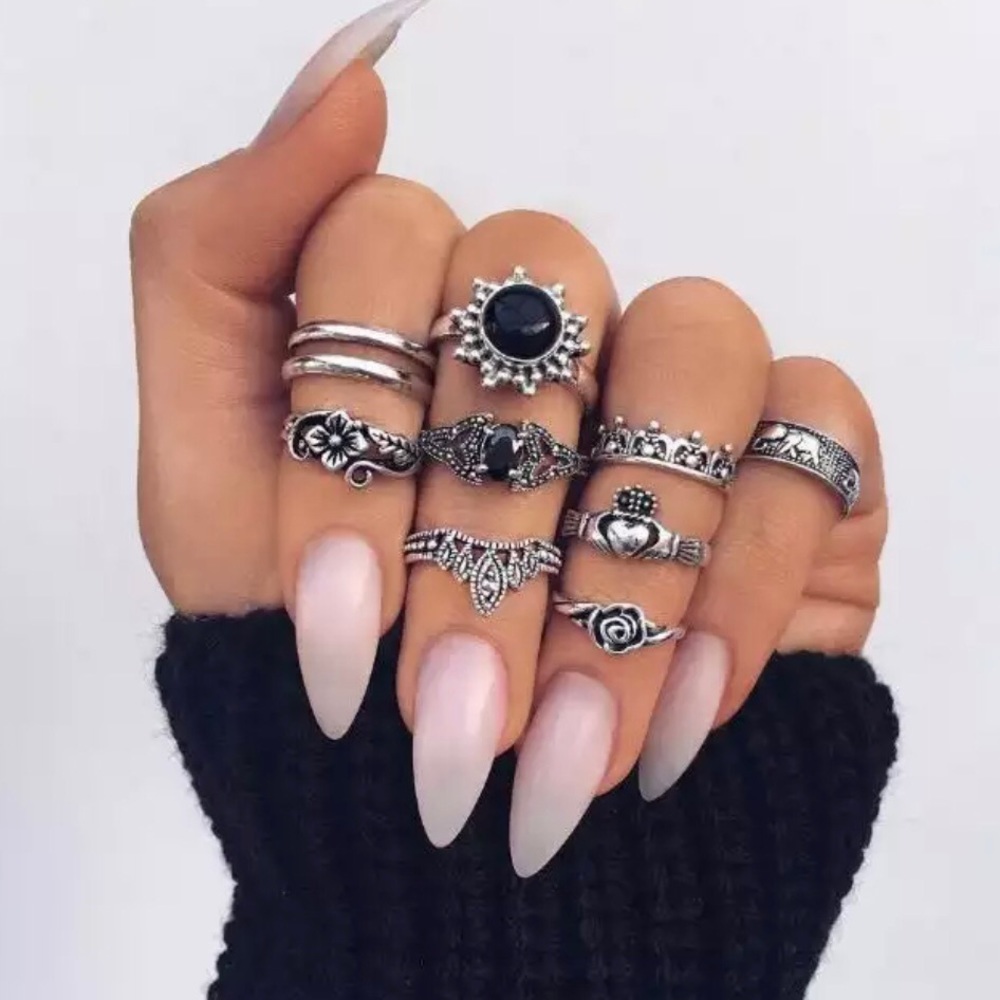 3$25⚡️boho stackable ring set - Picture 1 of 7